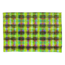 Karierte Druckfarbe gelb gestrichen