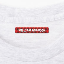 Karierte Fabrikmarken für wasserdichte Kleidungsst