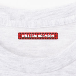 Karierte Fabrikmarken für wasserdichte Kleidungsst Etiketten