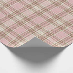 Karierte Farbe Rosa Niedlich Geschenkpapier