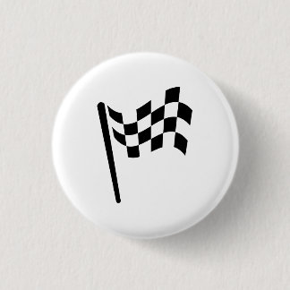 Karierte Flagge-Piktogramm-Taste Button