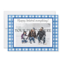 Karierte Fotokarte für den Urlaub 2022