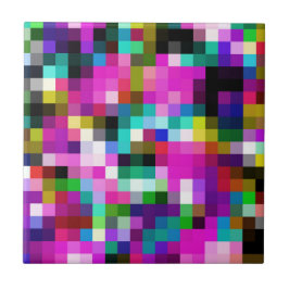Karierte geometrische Pixel Fliese