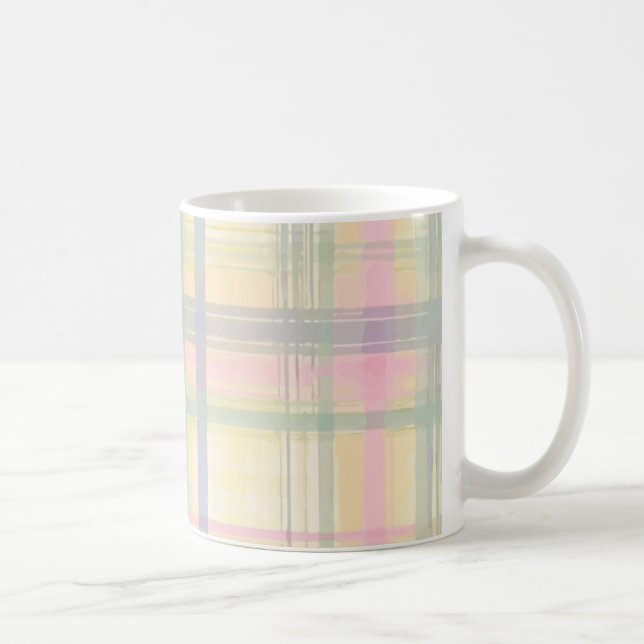 Karierte hohe PastellTasse Tasse (Rechts)