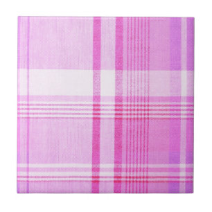 Karierte Keramik Fliese