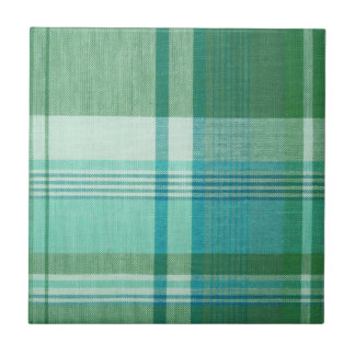 Karierte Keramik Fliese