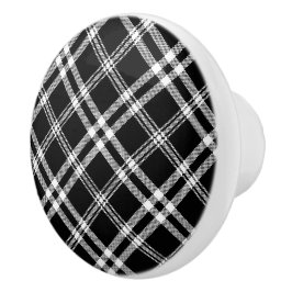 Karierte Keramik Keramikknauf