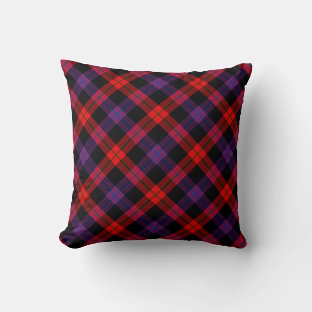 Karierte Kissen Brown Modern Tartan Kissen (Vorderseite)