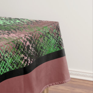 Karierte Länderübersicht Design Tücher grün/rosa 1 Tischdecke