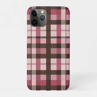 Karierte Leichtigkeit in Rosa und Braun Case-Mate iPhone Hülle