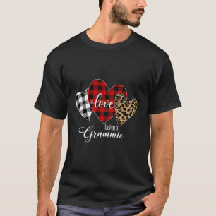 Karierte Liebe von Leopard als Grammie T-Shirt