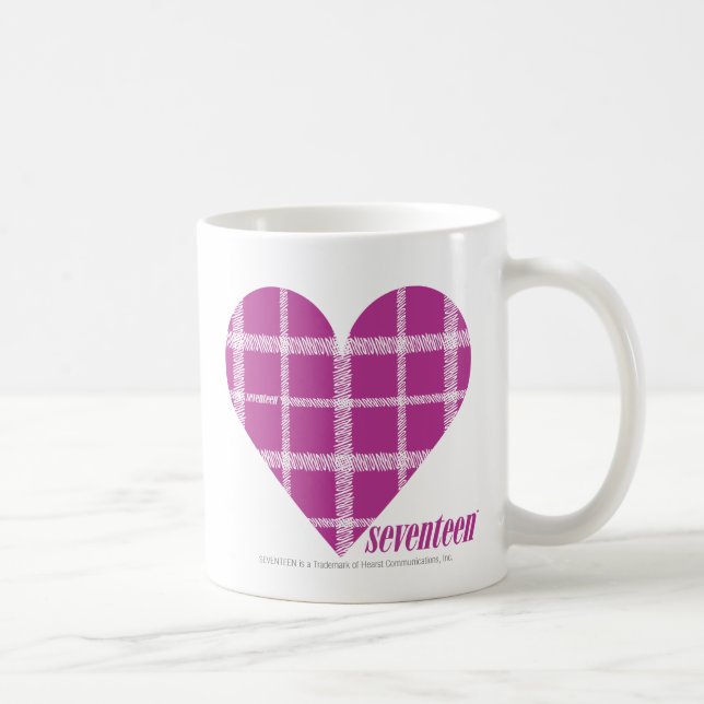 Karierte lila 2 kaffeetasse (Rechts)