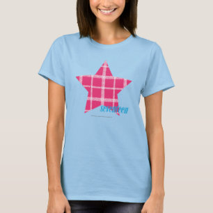 Karierte Magenta 3 T-Shirt