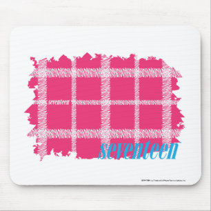 Karierte Magenta 4 Mousepad