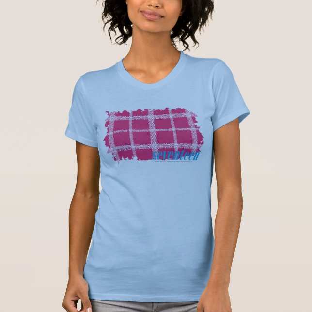 Karierte Magenta 4 T-Shirt (Vorderseite)