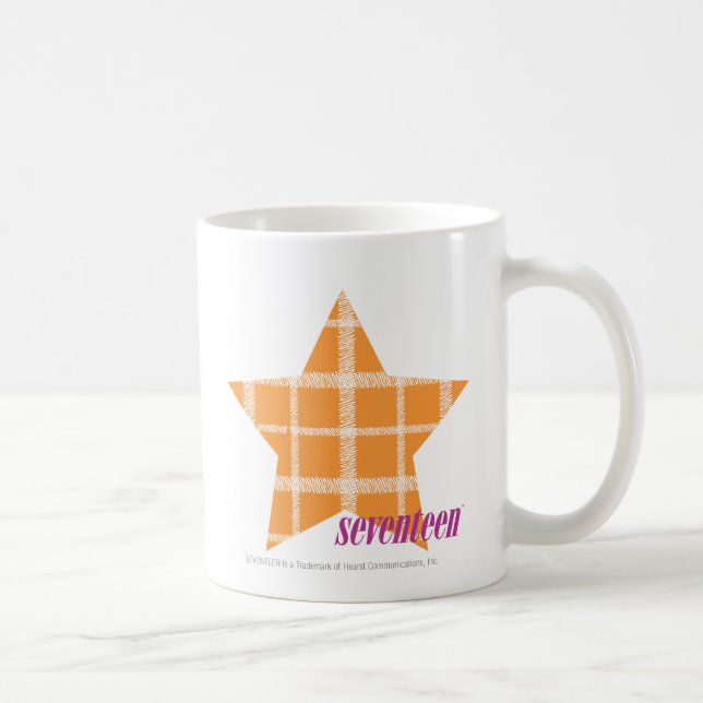 Karierte Orange 2 Tasse (Rechts)
