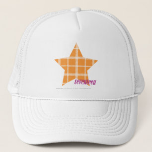 Karierte Orange 2 Truckerkappe
