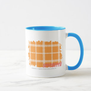 Karierte Orange 3 Tasse