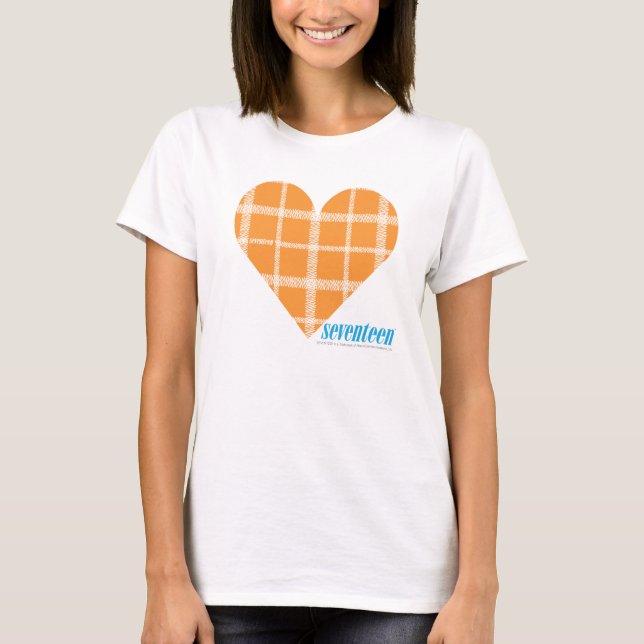 Karierte Orange 4 T-Shirt (Vorderseite)
