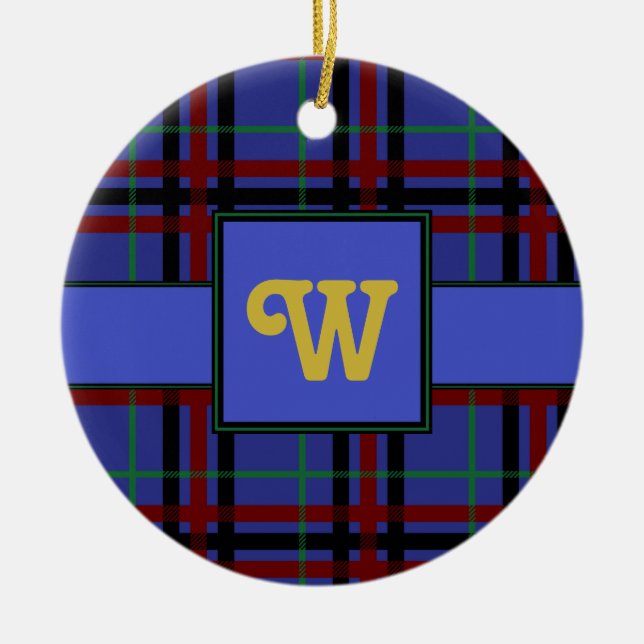 Karierte Ornament in Jewel Toned (Vorne)
