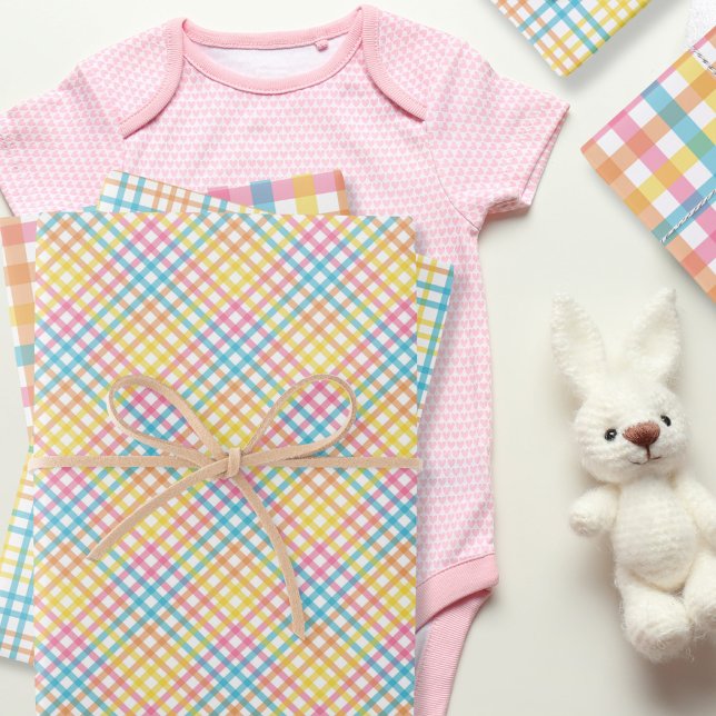 Karierte Osterzeit Geschenkpapier Set (Von Creator hochgeladen)