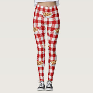 karierte Poutine-Leggings Leggings
