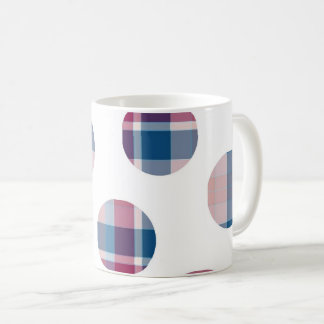 Karierte Punkte Kaffeetasse