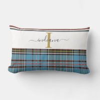 Karierte Rustikale Monogram Script Clan Anderson T