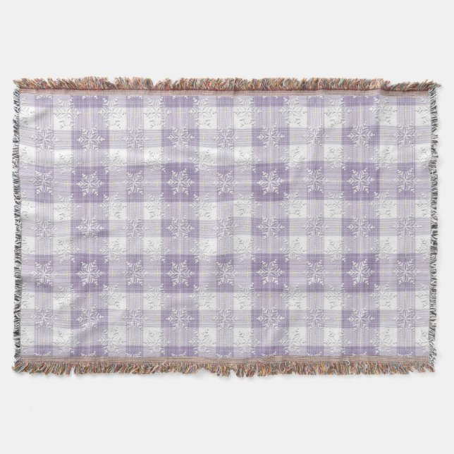 Karierte Schneeflocke Decke (Vorderseite)