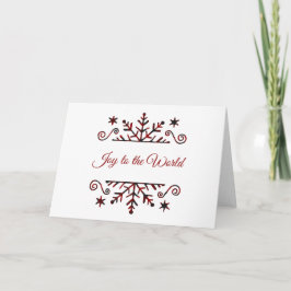 Karierte Schneeflocke Karte