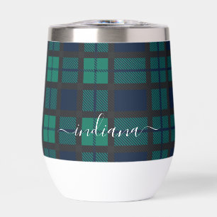 Karierte Schwarze Uhr Rustikales Muster Tartan