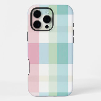 Karierte Serie, rosa grün Kariert iPhone 16 Pro Max Hülle