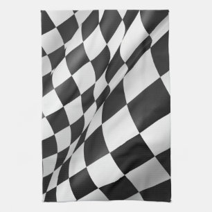 Karierte Stoff-Flagge 16" x 24" Handtuch