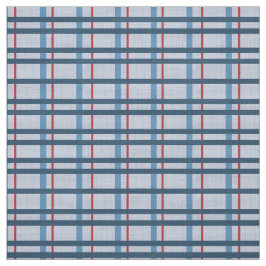 Karierte Stoffe in Blau und Rot