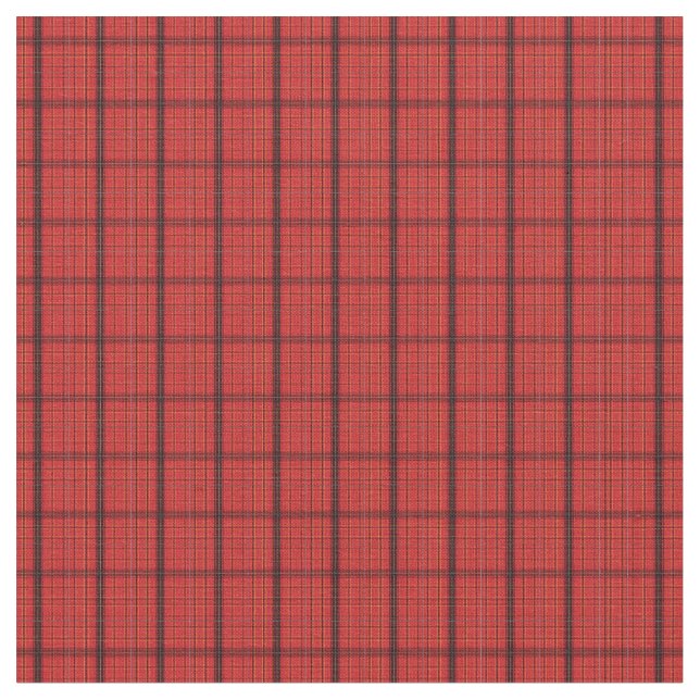 Karierte Stoffe in Rot und Schwarz (Nahaufnahme)