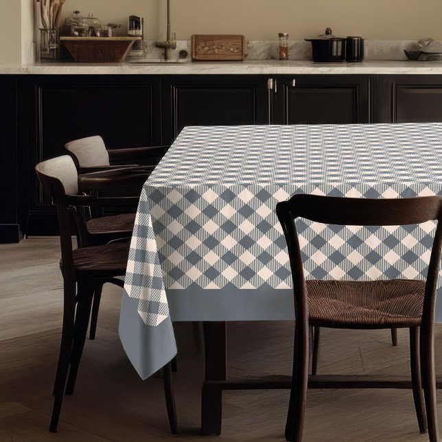 Karierte Tabletten, grau und pfirsichfarben, für b Tischdecke (Grey and Peach Plaid Tablecloth for Special Meals)