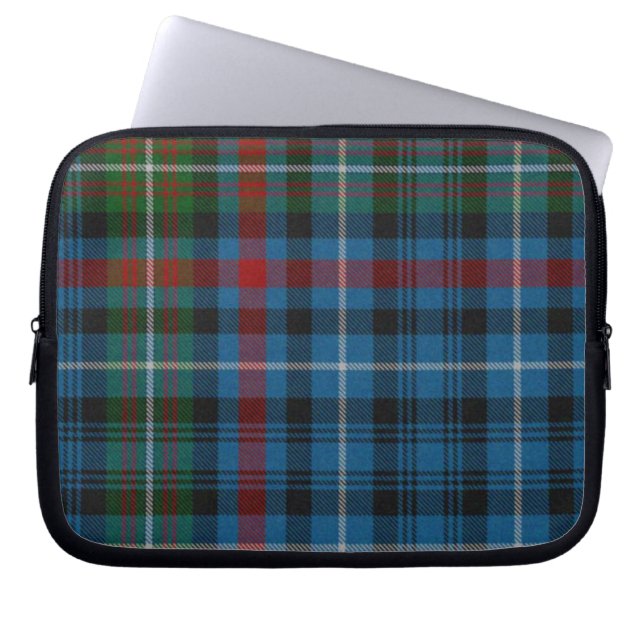Karierte Tartan-Abdeckung Laptopschutzhülle (Vorderseite)