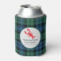 Karierte Tartan Crawfish Boil-Engagement-Partei