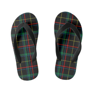 Karierte Tartan-Kinder-Schlappen Kinderbadesandalen