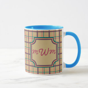 Karierte Tasse im Sommer