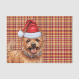 Karierte Weihnachten Australier Terrier Dog Holida Seidenpapier