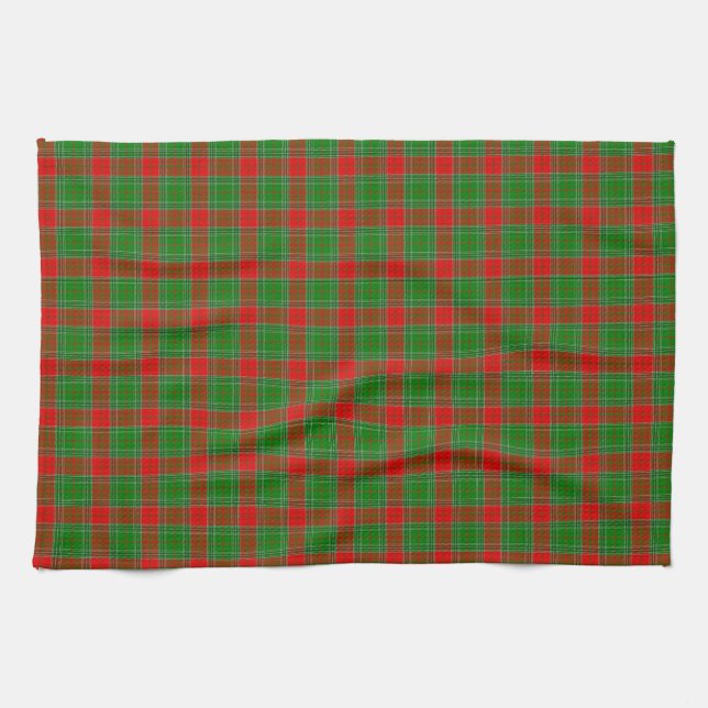 Karierte Weihnachten Geschirrtuch (Horizontal)