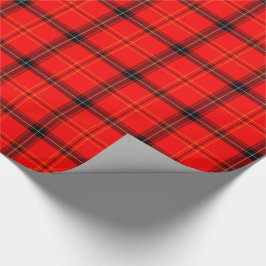 Karierte Weihnachten in Rot und Schwarz Geschenkpapier