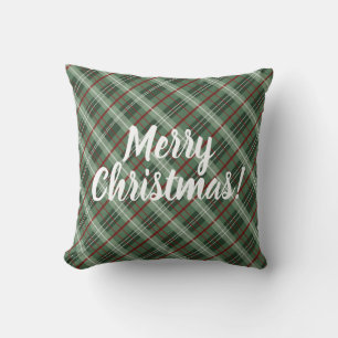 Karierte Weihnachten individuell anpassbar Kissen