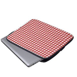 Karierte Weihnachten Laptopschutzhülle