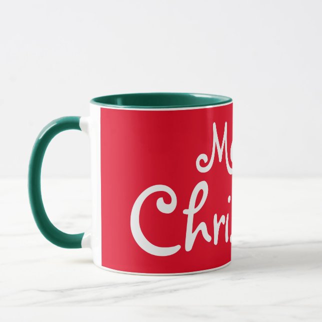 Karierte Weihnachten Tasse (Links)