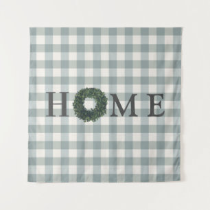 Karierte ZUHAUSE Farmhouse Gingham Country Stilvol Wandteppich
