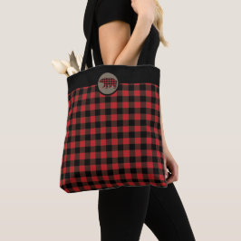 Karierter Bär aus Red Black Buffalo