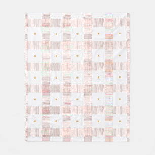 Karierter Bleistift Schlaganfall Fleece Blanket