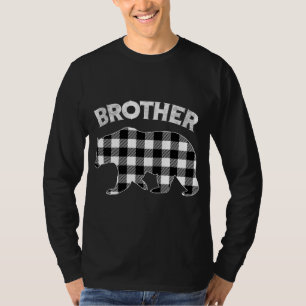 Karierter Brother Bear Christm, Schwarz-Weiß-Buffa T-Shirt